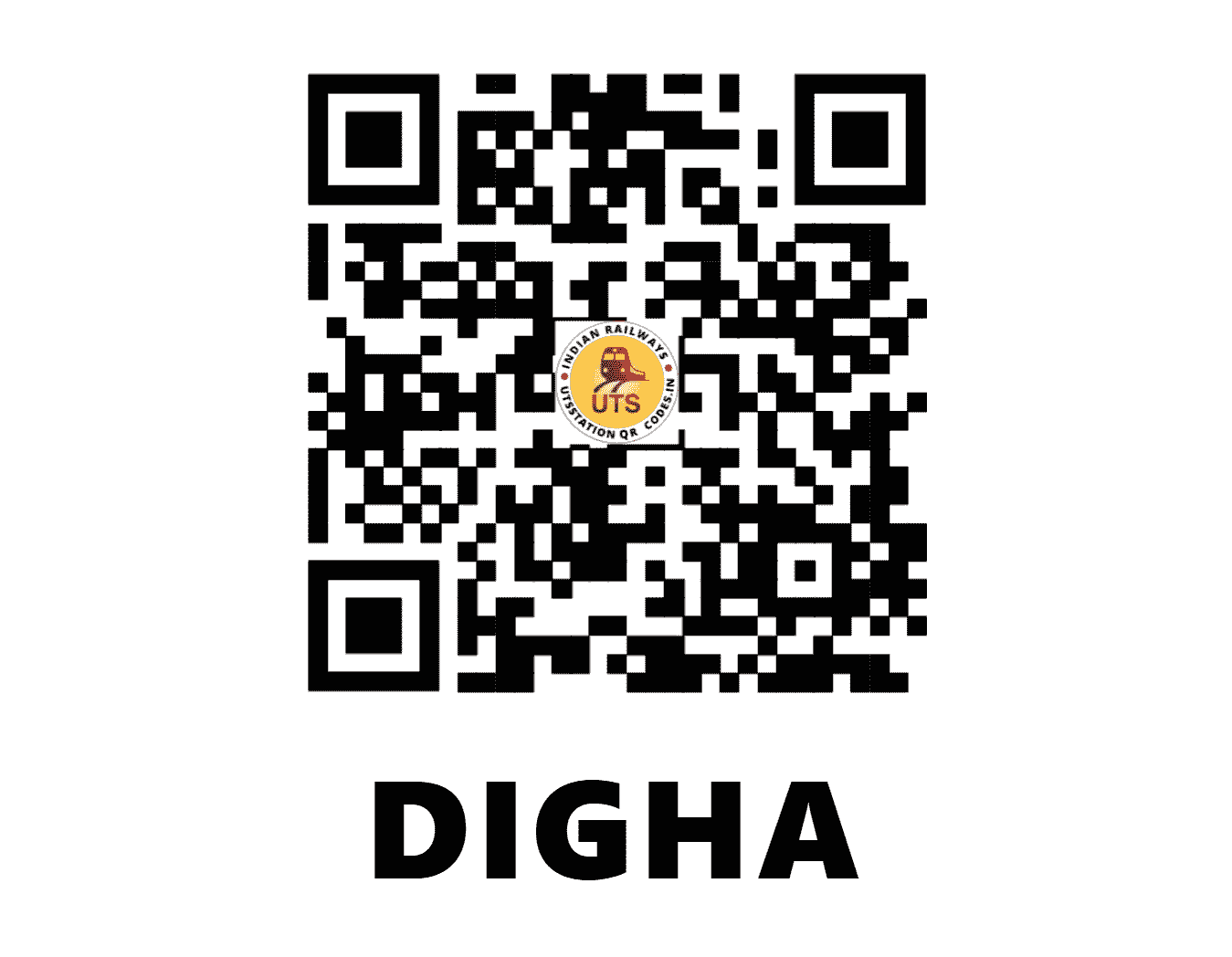 UTS QR Code for DIGHA - DGHA (SE - WEST BENGAL)